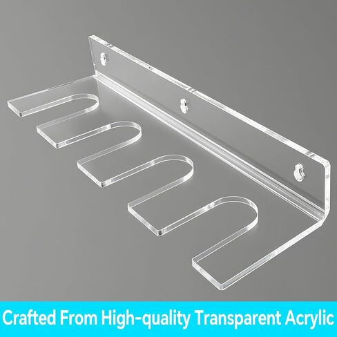 Acrylic Baseball Bat Holder and Baseball Display Wall Mount Floating Shelf, Vertical Hanging Organizer 4 Sets of Baseballs and Bats (Clear) in Kuwait