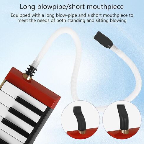 Melodica Flexible Tube Pianica With Long & Short Mouthpiece Replacement Flexible Tube Instrument Part Accessories in Saudi Arabia