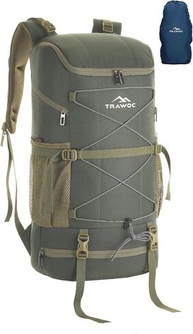 STEALTH 40L Travel Backpack for Men and Women, Laptop & Shoe Compartment Rain Cover,Casual Bag for trekking & Hiking in Kuwait