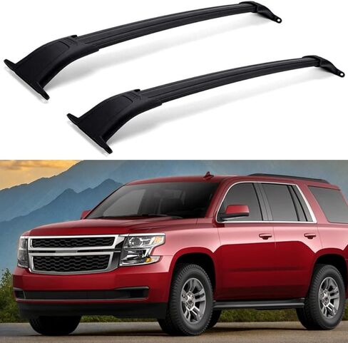 Silver Roof Rack Crossbars Cargo Bars 2015-2020 for GMC Yukon XL Chevy Tahoe Suburban Escalade ESV in Kuwait