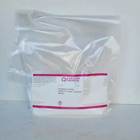 يوديد البوتاسيوم الصيدلاني USP FCC بلورات مسحوق الصف ≥99.8٪ 1 كيلوغرام in Kuwait