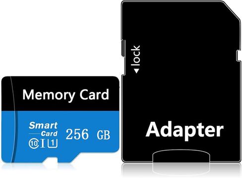 بطاقة الذاكرة 256 جيجا بايت Mini TF بطاقة ذكية عالية السرعة عالية السرعة لهواتف Android وكاميرا الحركة والأجهزة اللوحية تخزين موسعة in Kuwait