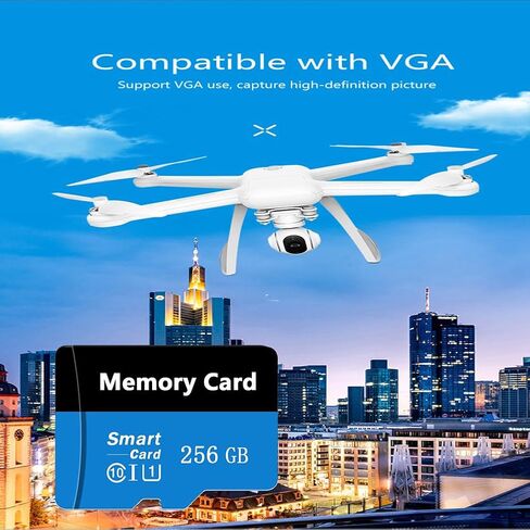 بطاقة الذاكرة 256 جيجا بايت Mini TF بطاقة ذكية عالية السرعة عالية السرعة لهواتف Android وكاميرا الحركة والأجهزة اللوحية تخزين موسعة in Kuwait