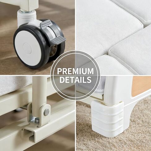 Premium 5 Function Full Electric Hospital Beds for Home Use,75° Backrest,35° Leg Elevation,45° Turning for Pressure Relief,Safety Rails,Remote,Lockable Silent Wheels,330lbs Capacity in Saudi Arabia
