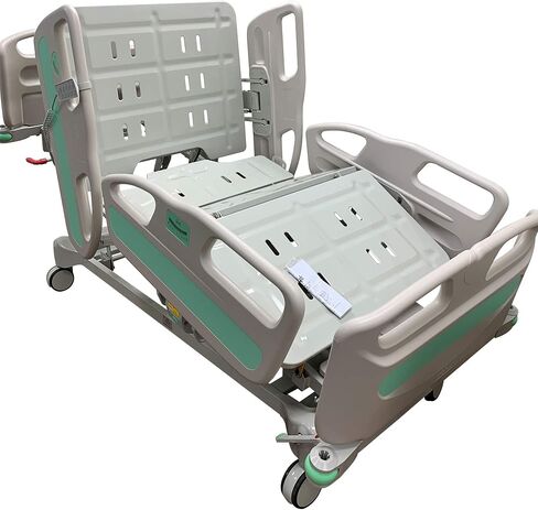 HopeFULL (رقم الموديل: HCMM-5E سرير العناية المركزة للمستشفى المتميز ذو 5 وظائف مع قابل للتمديد بطول 10 بوصات، بما في ذلك مرتبة الذاكرة 5.9 بوصة، ومحركات LINAK، والقفل المركزي ونظام النسخ الاحتياطي للبطارية in Kuwait