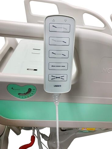 HopeFULL (رقم الموديل: HCMM-5E سرير العناية المركزة للمستشفى المتميز ذو 5 وظائف مع قابل للتمديد بطول 10 بوصات، بما في ذلك مرتبة الذاكرة 5.9 بوصة، ومحركات LINAK، والقفل المركزي ونظام النسخ الاحتياطي للبطارية in Kuwait