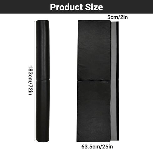 وسادة قطب مستديرة ومربعة بطول 6 أقدام وسادات واقية سميكة عالية الكثافة تلتف حول القطب وحشوة ما بعد تناسب عمود كرة السلة بقطر 2.5 بوصة متين لكرة السلة المرآب وملعب الصالة الرياضية in Kuwait