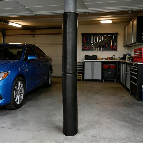 وسادة قطب مستديرة ومربعة بطول 6 أقدام وسادات واقية سميكة عالية الكثافة تلتف حول القطب وحشوة ما بعد تناسب عمود كرة السلة بقطر 2.5 بوصة متين لكرة السلة المرآب وملعب الصالة الرياضية in Kuwait