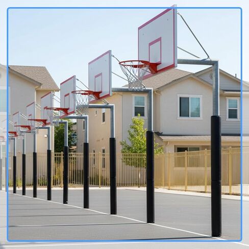 72" Tall Basketball Pole Padding Encircling Round Poles Safety Pole Pads for Player Protection Waterproof Cloumn Pads for Gym Playground, All Weather in Saudi Arabia