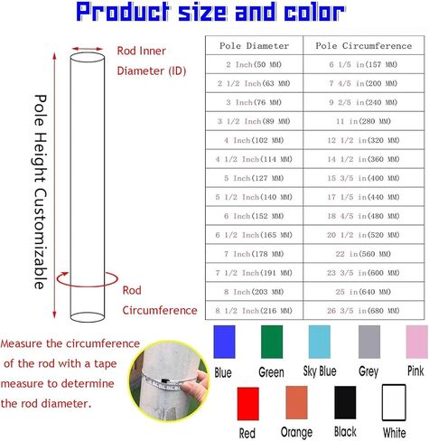 Durable Basement Pole Padding Wrap Round Pole Pad Heavy Duty Waterproof Basketball Pole Protective Pads Foldable Reusable Pole Padding Wrap(H- 7ft,Dia 4") in Saudi Arabia