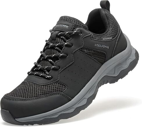 ANJOUFEMME Women's Waterproof Hiking Shoes Non Slip Sneakers Lightweight Tennis Shoes for Work Walking Running Trekking Trail Shoes in Kuwait