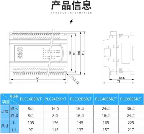 1PCS Programmable Controller ES2 16/24/32/40/60 200R/200T(AMS-32ES200T 24VDC) in Saudi Arabia