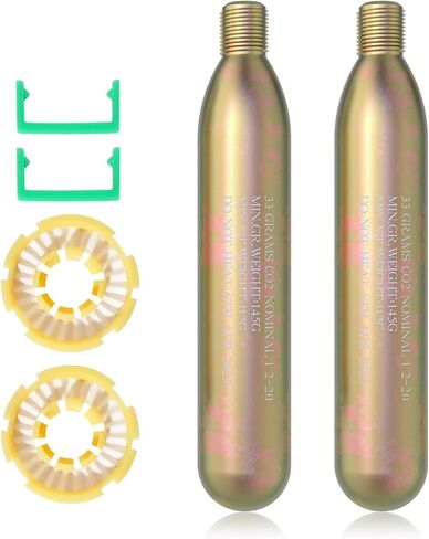 24G Co2 Cartridge Cylinder for Life Vest, Accessory for C02 PFD Rearming Kit, for Auto/Manual Inflating Life Jacket, for Adult, Used for Fishing, Surfing, Sea/Ocean Activities in Kuwait
