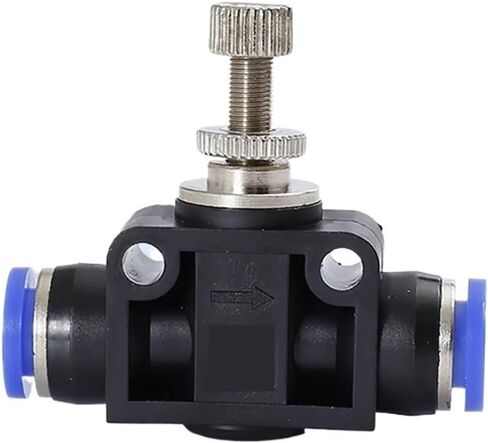 1Pcs Pa Tube Throttle Valve Pneumatic Component, Pressure And High Temperature Resistant, Quick Plug And Quick Connect Gas Pipe Joint(Pa-6blue) in Saudi Arabia