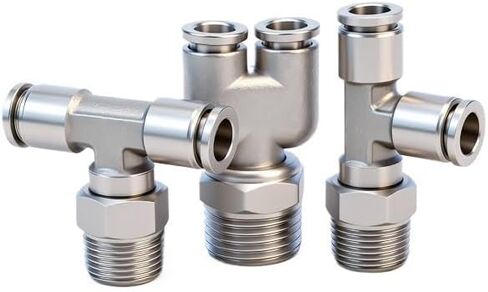 1 قطعة 304 الفولاذ المقاوم للصدأ هوائي موصل قابس سريع PB8-02 موصل أنابيب الهواء PX6-01/PD ثلاثي الاتجاهات درجة حرارة عالية ومقاومة الضغط العالي (الفولاذ المقاوم للصدأPB6-M5) in Kuwait