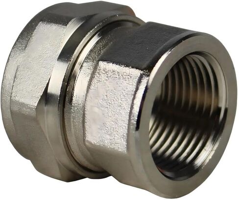 M8007 Air Compressors Straight Tube Fitting - for Maxline Compressors air system- 3/4" FNPT x 3/4" piping fitting Replacement- 175PSI at 70°F -40°F to 140°F Double O-Ring Silver- Air Compressor Parts in Saudi Arabia