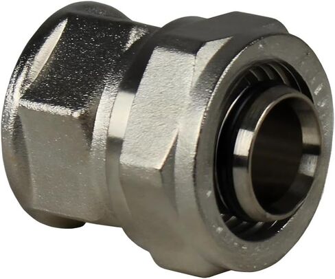 M8007 Air Compressors Straight Tube Fitting - for Maxline Compressors air system- 3/4" FNPT x 3/4" piping fitting Replacement- 175PSI at 70°F -40°F to 140°F Double O-Ring Silver- Air Compressor Parts in Saudi Arabia