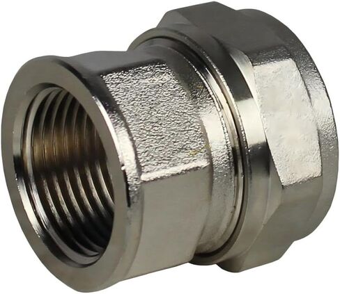 M8007 Air Compressors Straight Tube Fitting - for Maxline Compressors air system- 3/4" FNPT x 3/4" piping fitting Replacement- 175PSI at 70°F -40°F to 140°F Double O-Ring Silver- Air Compressor Parts in Saudi Arabia