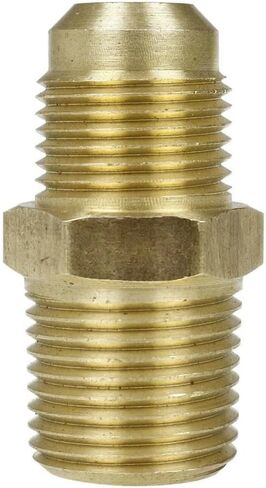 10269 Compressor Straight Connector - for Air Compressor Flared Tubing Replacement Parts 10269-2Pack - Brass Male Adapter connectors - 1/2" x 1/2" 2Pack -65°F to +250°F Yellow in Saudi Arabia