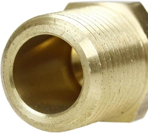 10269 Compressor Straight Connector - for Air Compressor Flared Tubing Replacement Parts 10269-2Pack - Brass Male Adapter connectors - 1/2" x 1/2" 2Pack -65°F to +250°F Yellow in Saudi Arabia