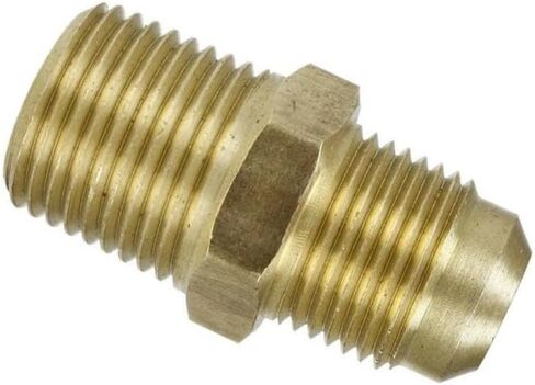 10269 Compressor Straight Connector - for Air Compressor Flared Tubing Replacement Parts 10269-2Pack - Brass Male Adapter connectors - 1/2" x 1/2" 2Pack -65°F to +250°F Yellow in Saudi Arabia