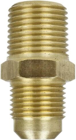 10269 Compressor Straight Connector - for Air Compressor Flared Tubing Replacement Parts 10269-2Pack - Brass Male Adapter connectors - 1/2" x 1/2" 2Pack -65°F to +250°F Yellow in Saudi Arabia