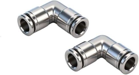 2Pcs 304 Stainless Steel Pneumatic Quick Plug Connector Pv Air Pipe Connector High Temperature And High Pressure Corrosion Resistance(Pv10(stainlesssteel)) in Saudi Arabia