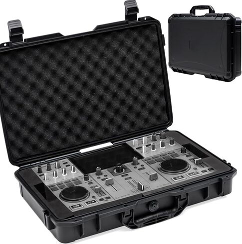 حافظة صلبة لجهاز Denon DJ Prime GO/Prime GO+ | حقيبة حمل واقٍ للتخزين مع إسفنج EVA | متوافق مع غطاء الكمبيوتر (البولي كربونات). in Kuwait