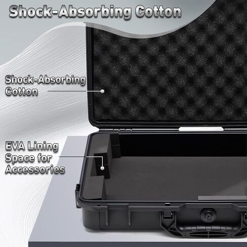 حافظة صلبة لجهاز Denon DJ Prime GO/Prime GO+ | حقيبة حمل واقٍ للتخزين مع إسفنج EVA | متوافق مع غطاء الكمبيوتر (البولي كربونات). in Kuwait