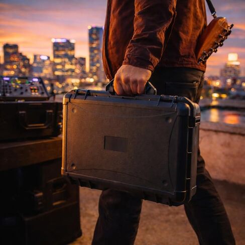 حافظة صلبة لجهاز Denon DJ Prime GO/Prime GO+ | حقيبة حمل واقٍ للتخزين مع إسفنج EVA | متوافق مع غطاء الكمبيوتر (البولي كربونات). in Kuwait