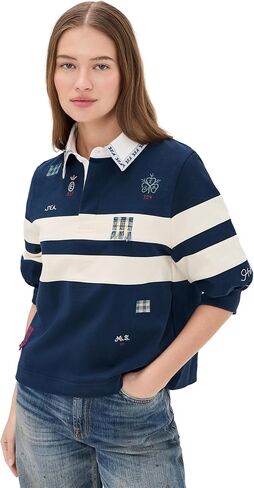 Sea Women's Claira Embroidered Rugby Shirt in Saudi Arabia