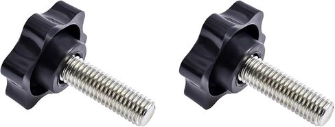 Star Clamping Screw Knob Hand 2 Pcs Tightening Screw M8 40mm Screw Length Thread Star Knob Clamping Handgrip Nut Screw 38mm Diameter Star Shaped Clamping Knob Handle Plastic knobs in Saudi Arabia