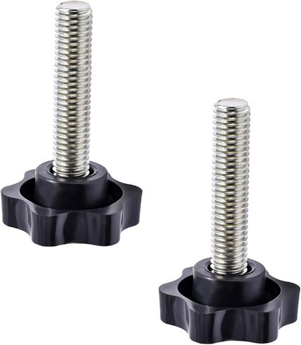 Star Clamping Screw Knob Hand 2 Pcs Tightening Screw M8 40mm Screw Length Thread Star Knob Clamping Handgrip Nut Screw 38mm Diameter Star Shaped Clamping Knob Handle Plastic knobs in Saudi Arabia