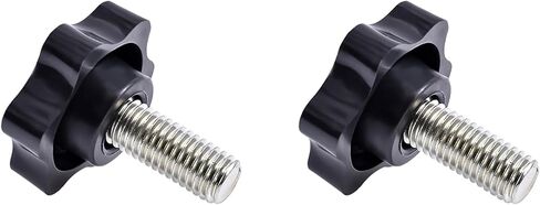 Star Clamping Screw Knob Hand 2 Pcs Tightening Screw M8 40mm Screw Length Thread Star Knob Clamping Handgrip Nut Screw 38mm Diameter Star Shaped Clamping Knob Handle Plastic knobs in Saudi Arabia