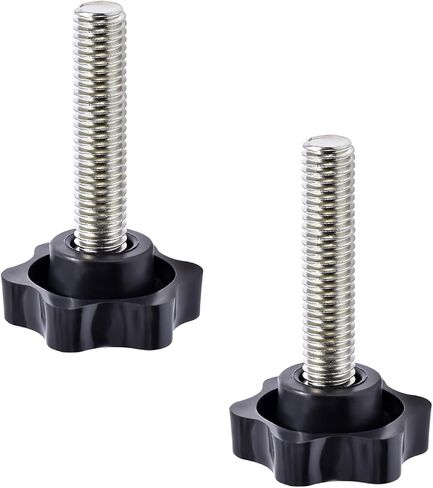 Star Clamping Screw Knob Hand 2 Pcs Tightening Screw M8 40mm Screw Length Thread Star Knob Clamping Handgrip Nut Screw 38mm Diameter Star Shaped Clamping Knob Handle Plastic knobs in Saudi Arabia