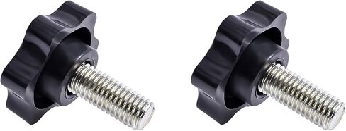 Star Clamping Screw Knob Hand 2 Pcs Tightening Screw M8 40mm Screw Length Thread Star Knob Clamping Handgrip Nut Screw 38mm Diameter Star Shaped Clamping Knob Handle Plastic knobs in Saudi Arabia