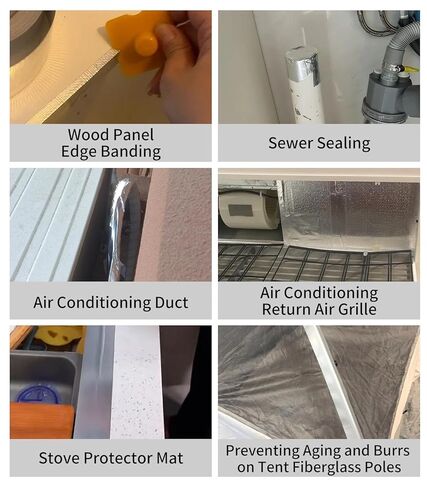 Aluminum Foil Tape 3In x 66Ft, Duct Tape Heavy Duty High Temperature Tape Waterproof for Dryer,Vent,Ductwork,Fireplace in Saudi Arabia