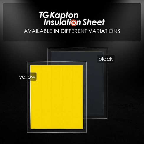 Thermal Grizzly TG Kapton Insulation Sheet Black Edition – 50 Polyimide Insulation Strips 10x60mm, 30µm Thick, High-Temperature Electrically Insulating Tape for CPU & GPU Liquid Metal Tim in Saudi Arabia