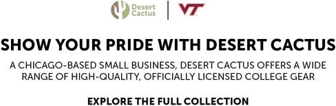 Desert Cactus Virginia Tech Paper Plates VT Hokies 20 Count 9 inch Round Plates for Tailgates, Parties, Graduation and Events (Design A) in Saudi Arabia