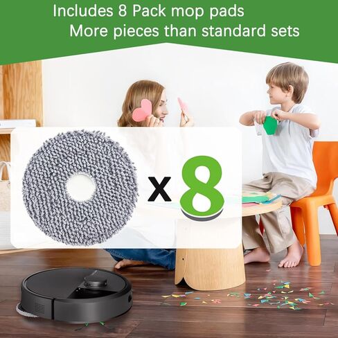 وسادات ممسحة بديلة لروبوتات iRobot Roomba Plus 405 و505 كومبو، لمكنسة Dreame X40 Ultra Complete/L10s Pro Ultra Heat/X40 Master/L40 Ultra/L10s Ultra Gen 2 Robot in Kuwait