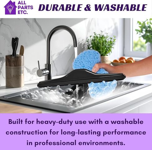 14" Scallop Face Vacuum Floor Tool – Compatible with Proteam Backpack Vacuum 1 1/2" S-Wand Fittings – Commercial Carpet & Floor Cleaning Attachment - Black in Kuwait