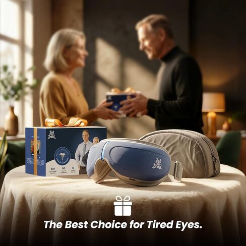 مدلك العين من بوب آند براد مع التحكم الصوتي بالحرارة والتبريد، مؤهل من FSA، تدليك معبد العين 3 الصوتي، مدلك العين الساخن لعلاج الصداع النصفي وتخفيف جفاف العيون، هدية مثالية للنساء والرجال in Kuwait