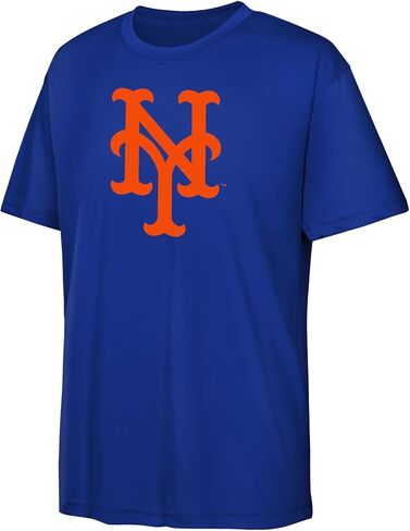 تي شيرت Juan Soto New York Mets MLB Kids 4-20 باللون الأزرق للاسم والرقم الرسمي للأداء in Kuwait