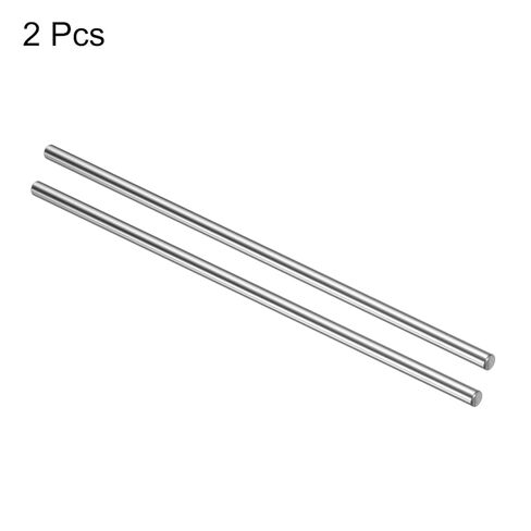 uxcell 2pcs Linear Motion Rod Shaft Guide 4mm x 150mm (0.157" x 5.91") Case Hardened Steel Chrome Plated, Metric Linear Rail Rod for 3D Printer, CNC Machine in Kuwait