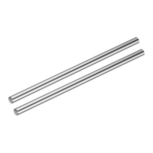 uxcell 2pcs Linear Motion Rod Shaft Guide 5mm x 100mm (0.197" x 3.94") Case Hardened Steel Chrome Plated, Metric Linear Rail Rod for 3D Printer, CNC Machine in Kuwait