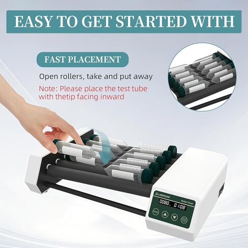 Digital Lab Tube Roller Mixer(High/Low Axis) Rocking Shaker 20-80RPM Timer Function,100-220V RM-6PRO in Saudi Arabia
