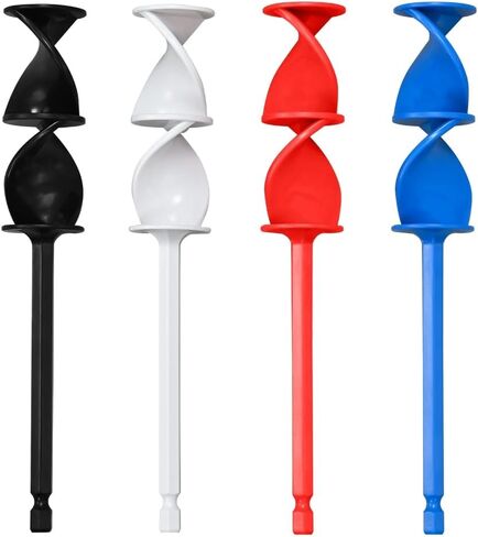 خلاط إيبوكسي REDYY، 4 قطع من مجاذيف خلاط الراتنج، مجاذيف خلاط طلاء إيبوكسي قابلة لإعادة الاستخدام، ملحق حفر خلاط متعدد الأغراض لطلاء الراتنج in Kuwait