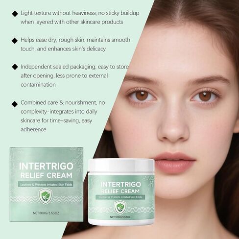 عبوتان من كريم إنترتريجو - كريم حاجز مطوي للبشرة للحماية من الرطوبة والاحتكاك، يساعد على دعم راحة البشرة، تركيبة غير دهنية سريعة الجفاف للمناطق المعرضة للاحتكاك، 3.4 أونصة in Kuwait