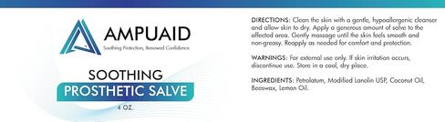 Soothing Prosthetic Salve [New Formula] – High-Viscosity Barrier with Lanolin USP & Organic Beeswax, 4 oz in Kuwait
