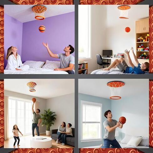 Ceiling Basketball Hoop，Hanging Indoor Basketball Hoop with Ball in Kuwait